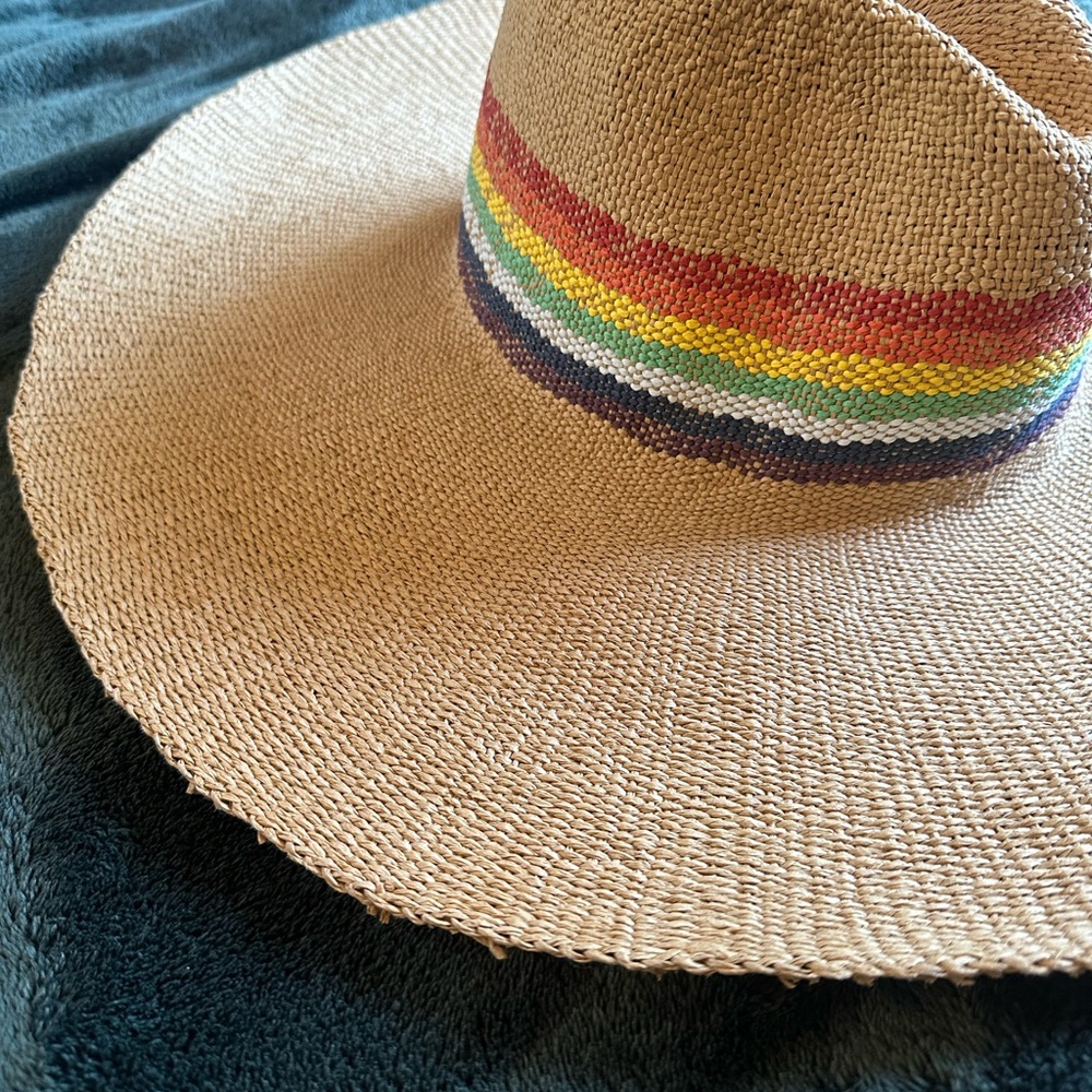 Rainbow paper hat